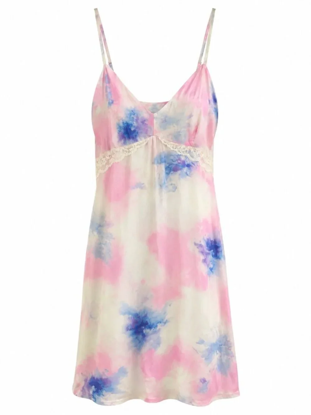 NWOT I.N.C. International Concepts Lace Trim Jersey Chemise Sz XXL Tie Dye